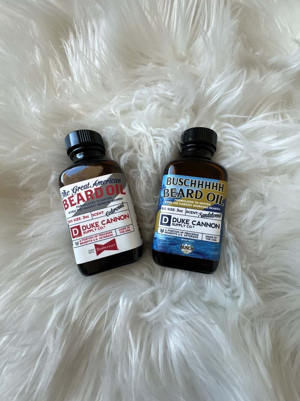 Duke Cannon Supply Co. Beard Oil 3oz Set Budweiser & Busch